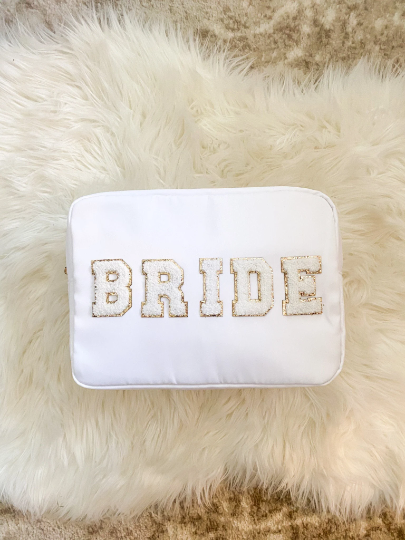 Extra Large Nylon Pouch Personalized With Patches
