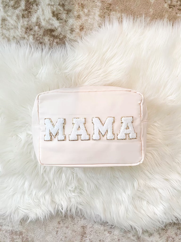 Extra Large Nylon Pouch Personalized With Patches