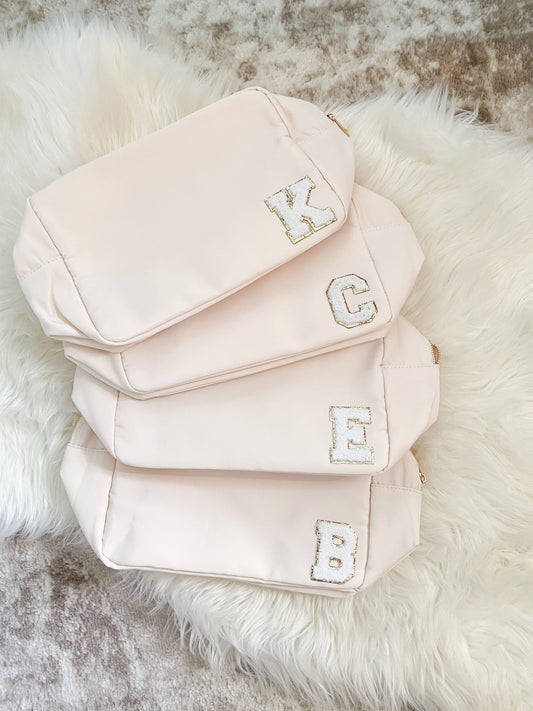 Extra Large Nylon Pouch Personalized With Patches