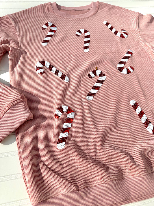 Candy Cane Christmas Sweatshirt