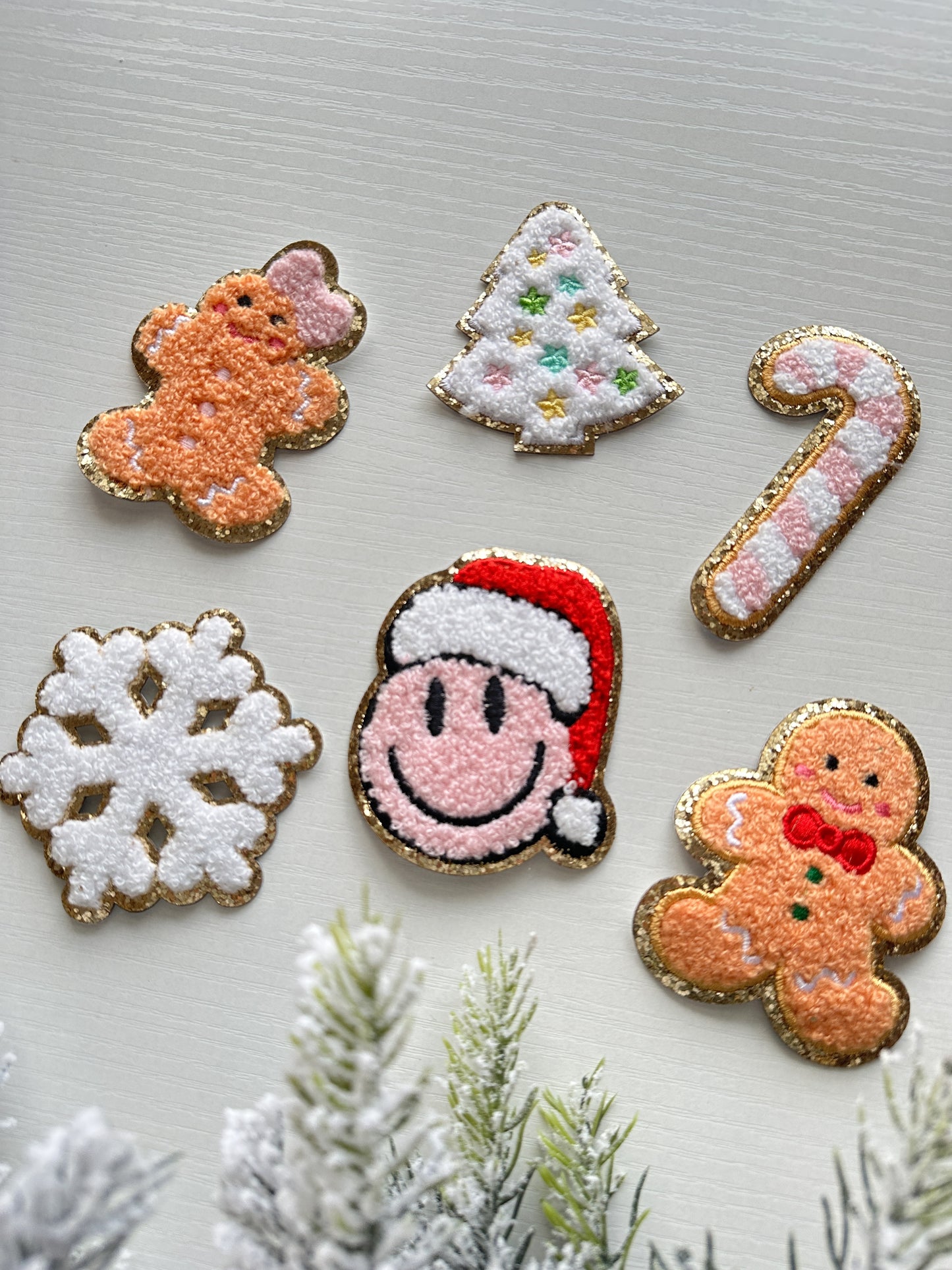 cute self adhesive christmas patches for DIY activities small business