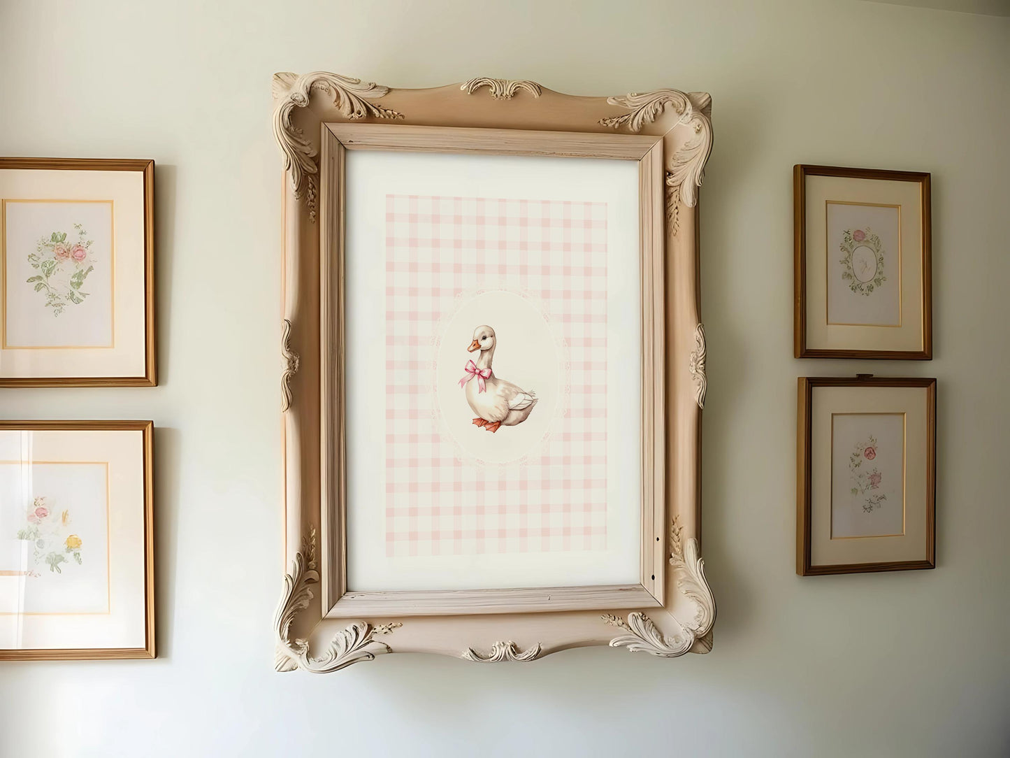 coquette goose nursery print